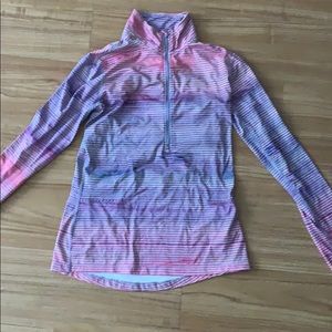 Pink & purple patterned 1/2 zip - Nike DriFit - M
